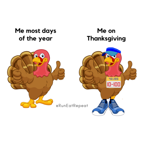 Funny Running Meme Turkey Trot