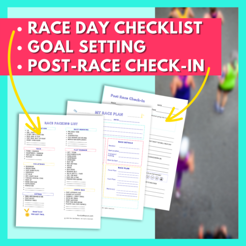 Marathon Half Race Day Packing List