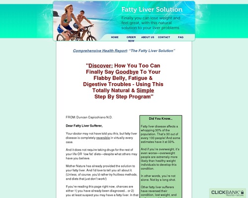 Fatty Liver Solution :: 75% Commission :: All Natural Program