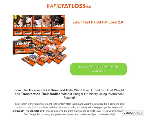 Leanfast Rapid Fat Loss 2.0 | 16:8 Intermittent Fasting Program