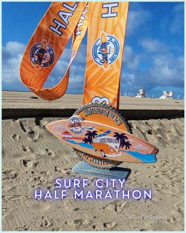 Surf City Half Marathon Race Review Medal
