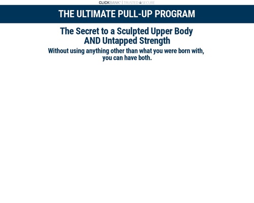 The Ultimate Pull-up Program