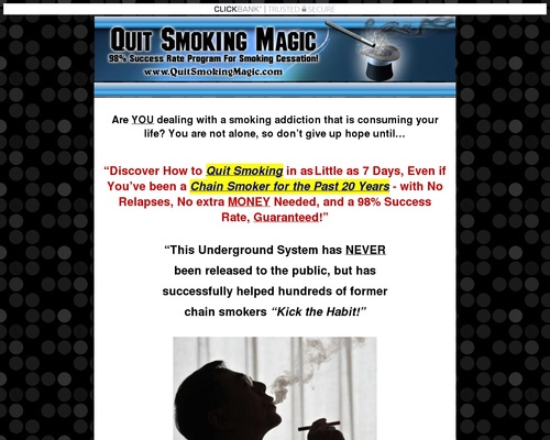 Quit Smoking Magic - New!!